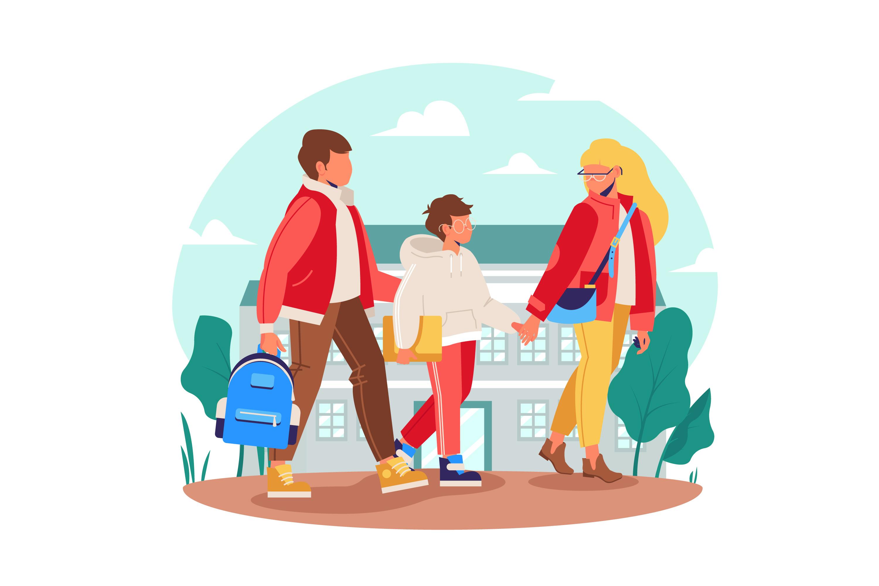 Schulwechsel - Illustration